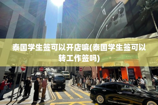 泰国学生签可以开店嘛(泰国学生签可以转工作签吗)  第1张