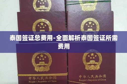 泰国签证总费用-全面解析泰国签证所需费用  第1张