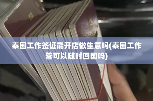 泰国工作签证能开店做生意吗(泰国工作签可以随时回国吗)  第1张