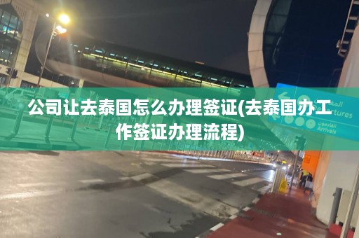 公司让去泰国怎么办理签证(去泰国办工作签证办理流程)  第1张