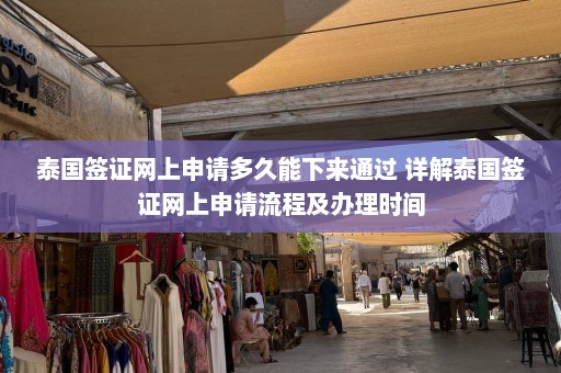 泰国签证网上申请多久能下来通过 详解泰国签证网上申请流程及办理时间