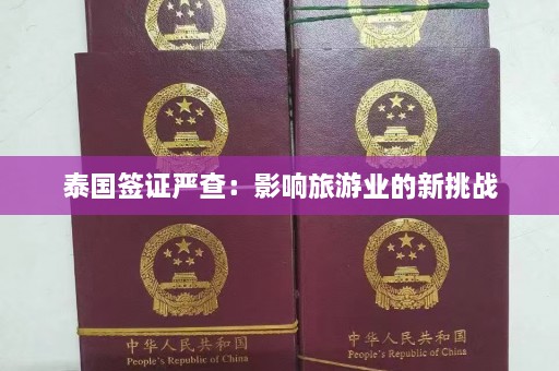 泰国签证严查：影响旅游业的新挑战