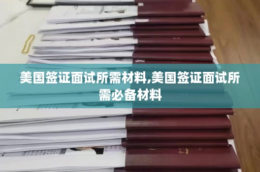 美国签证面试所需材料,美国签证面试所需必备材料