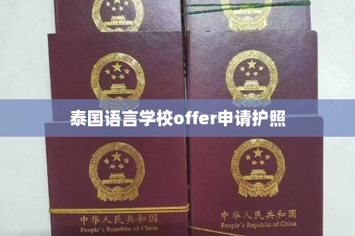 泰国语言学校offer申请护照  第1张