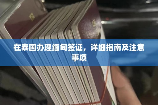 在泰国办理 *** 签证，详细指南及注意事项  第1张