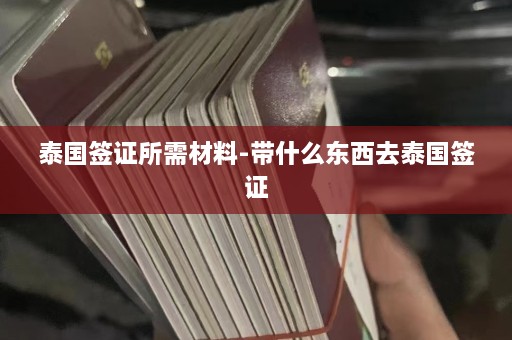 泰国签证所需材料-带什么东西去泰国签证  第1张