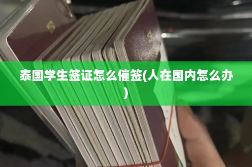 泰国学生签证怎么催签(人在国内怎么办)  第1张