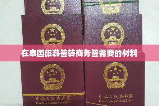 在泰国旅游签转商务签需要的材料  第1张