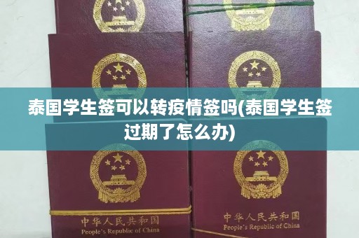 泰国学生签可以转疫情签吗(泰国学生签过期了怎么办)  第1张