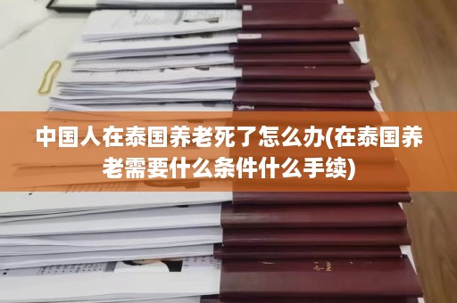 中国人在泰国养老死了怎么办(在泰国养老需要什么条件什么手续)