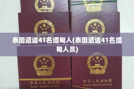 泰国遣返41名 *** 人(泰国遣返41名 *** 人员)  第1张