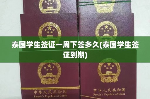 泰国学生签证一周下签多久(泰国学生签证到期)