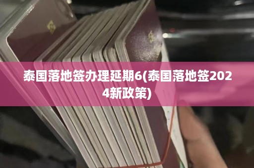 泰国落地签办理延期6(泰国落地签2024新政策)  第1张