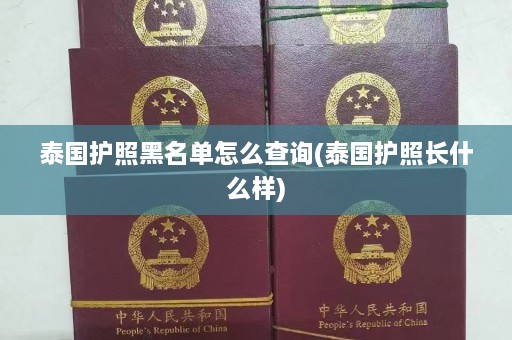 泰国护照黑名单怎么查询(泰国护照长什么样)  第1张