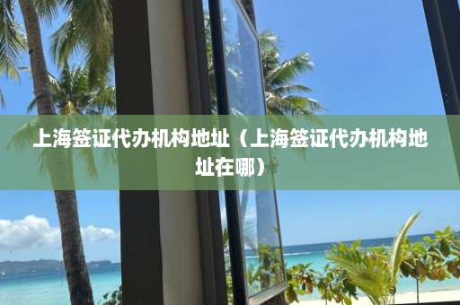 上海签证代办机构地址（上海签证代办机构地址在哪）