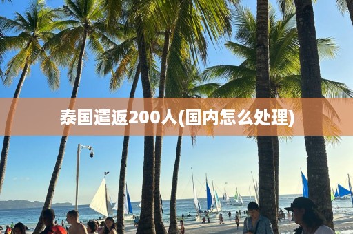 泰国遣返200人(国内怎么处理)