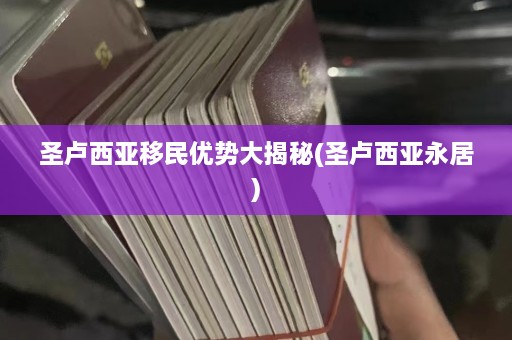 圣卢西亚移民优势大揭秘(圣卢西亚永居)  第1张