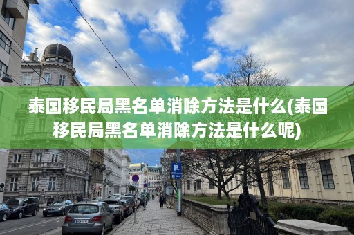 泰国移民局黑名单消除方法是什么(泰国移民局黑名单消除方法是什么呢)