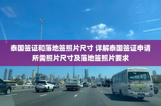 泰国签证和落地签照片尺寸 详解泰国签证申请所需照片尺寸及落地签照片要求