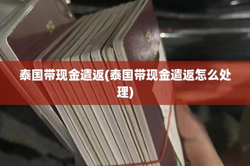 泰国带现金遣返(泰国带现金遣返怎么处理)  第1张