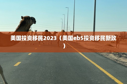 美国投资移民2023（美国eb5投资移民新政）