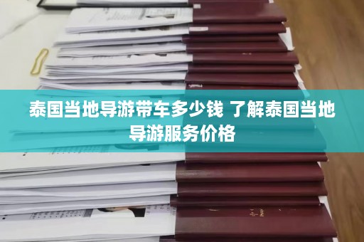 泰国当地导游带车多少钱 了解泰国当地导游服务价格