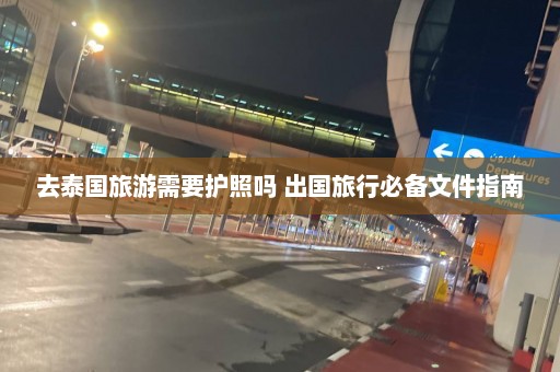 去泰国旅游需要护照吗 出国旅行必备文件指南