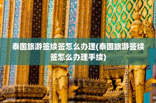 泰国旅游签续签怎么办理(泰国旅游签续签怎么办理手续)  第1张