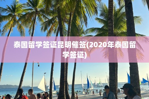 泰国留学签证昆明催签(2020年泰国留学签证)