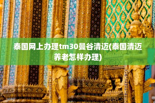 泰国网上办理tm30曼谷清迈(泰国清迈养老怎样办理)