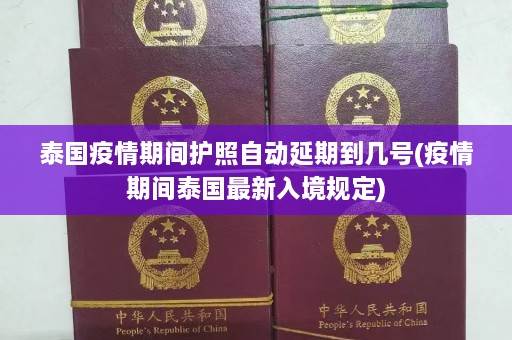 泰国疫情期间护照自动延期到几号(疫情期间泰国最新入境规定)