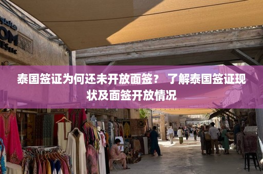 泰国签证为何还未开放面签？ 了解泰国签证现状及面签开放情况