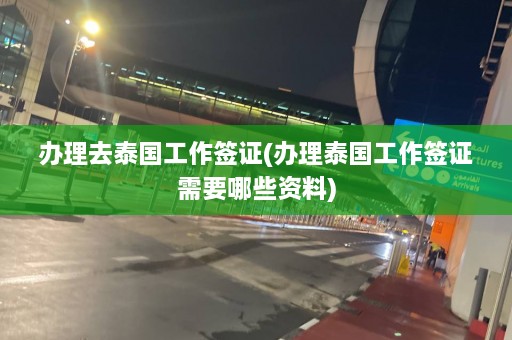 办理去泰国工作签证(办理泰国工作签证需要哪些资料)  第1张