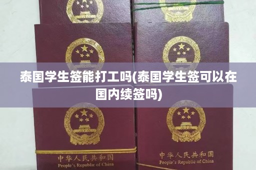 泰国学生签能打工吗(泰国学生签可以在国内续签吗)  第1张