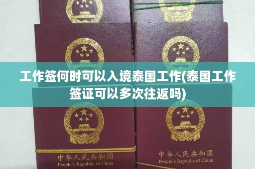 工作签何时可以入境泰国工作(泰国工作签证可以多次往返吗)  第1张