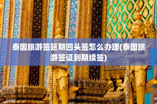 泰国旅游签延期回头签怎么办理(泰国旅游签证到期续签)