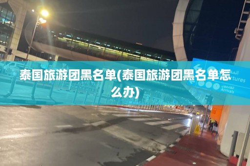 泰国旅游团黑名单(泰国旅游团黑名单怎么办)