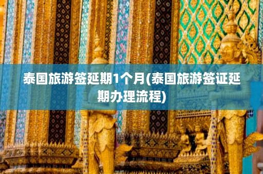 泰国旅游签延期1个月(泰国旅游签证延期办理流程)