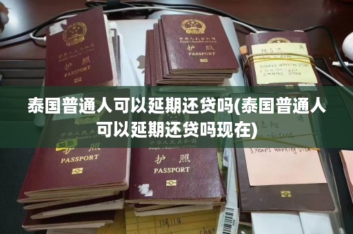 泰国普通人可以延期还贷吗(泰国普通人可以延期还贷吗现在)