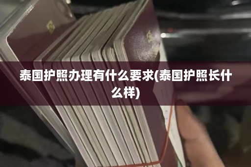 泰国护照办理有什么要求(泰国护照长什么样)  第1张