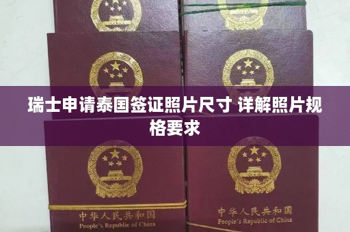 瑞士申请泰国签证照片尺寸 详解照片规格要求  第1张