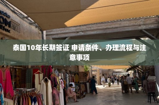 泰国10年长期签证 申请条件、办理流程与注意事项