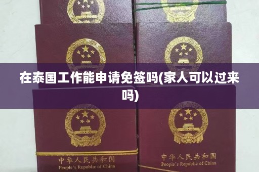 在泰国工作能申请免签吗(家人可以过来吗)  第1张