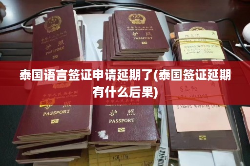 泰国语言签证申请延期了(泰国签证延期有什么后果)  第1张