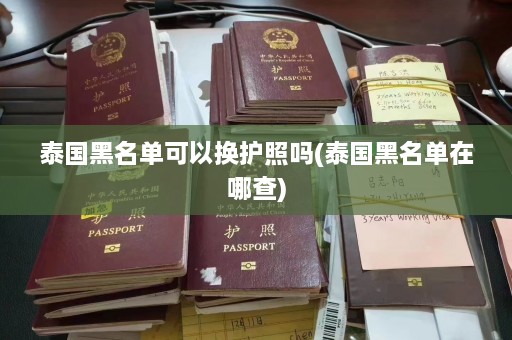 泰国黑名单可以换护照吗(泰国黑名单在哪查)  第1张