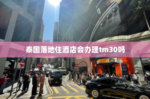 泰国落地住酒店会办理tm30吗