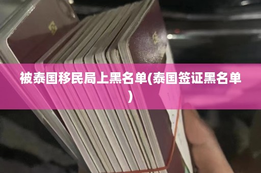 被泰国移民局上黑名单(泰国签证黑名单)  第1张