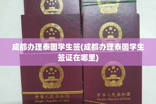 成都办理泰国学生签(成都办理泰国学生签证在哪里)  第1张