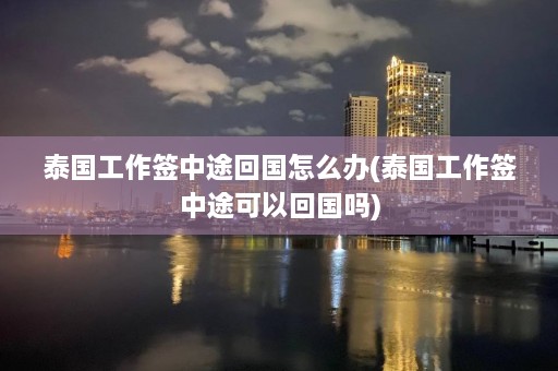 泰国工作签中途回国怎么办(泰国工作签中途可以回国吗)