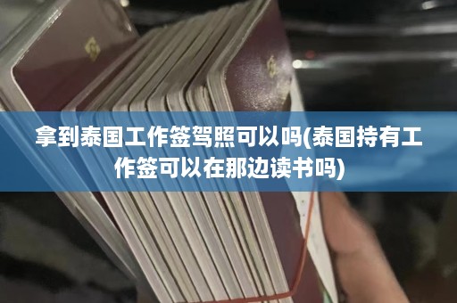 拿到泰国工作签驾照可以吗(泰国持有工作签可以在那边读书吗)  第1张